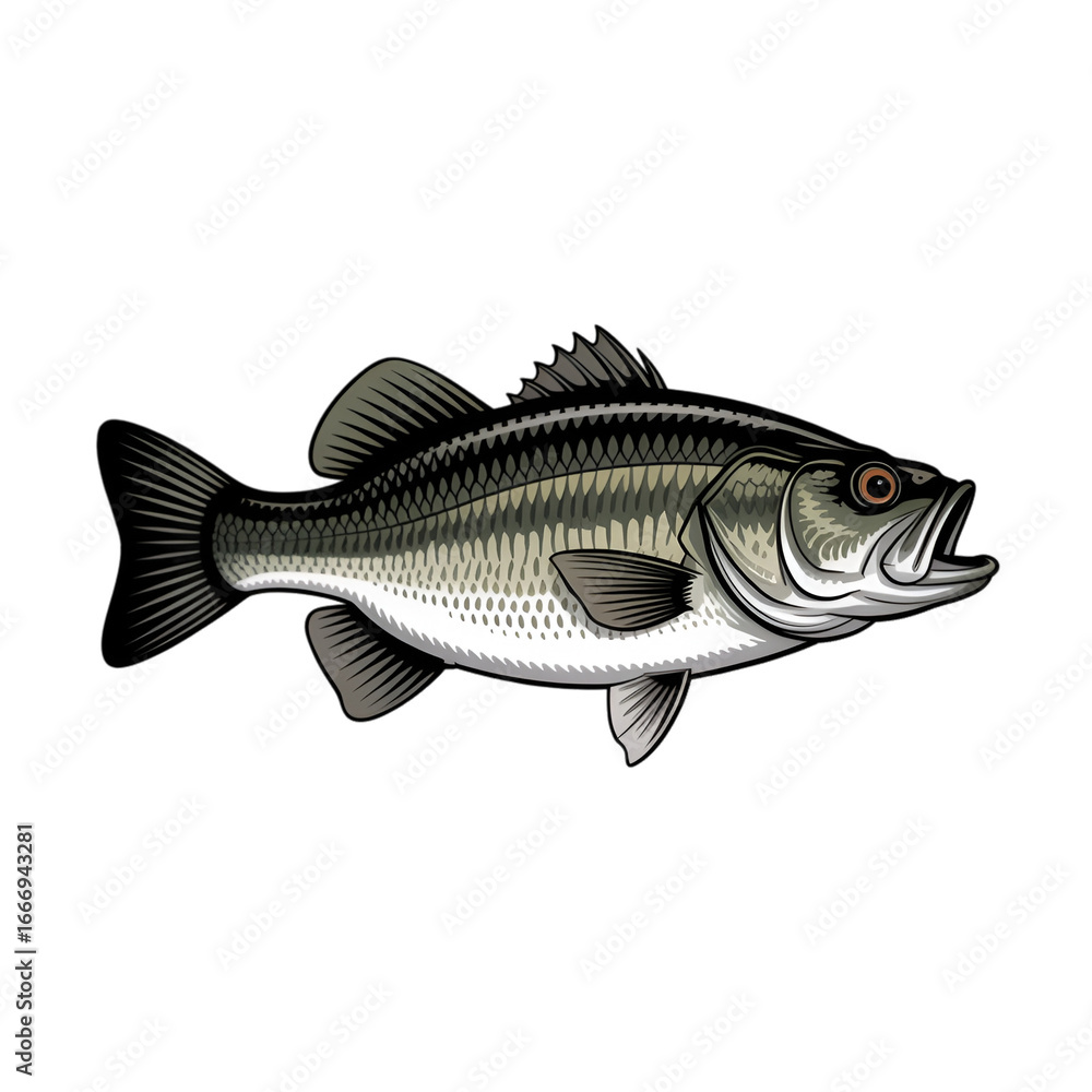 Fototapeta premium fish isolated on white