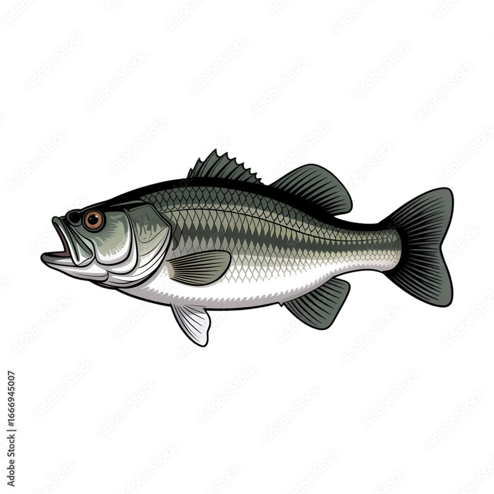 Fototapeta premium fish on a white background