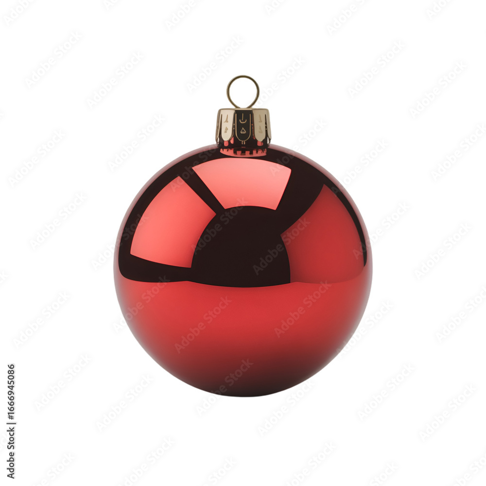 Obraz premium red christmas balls