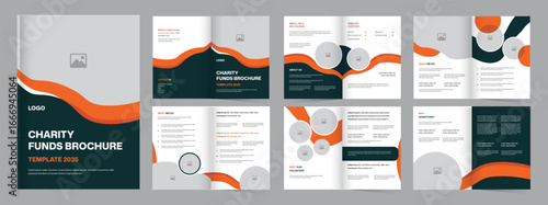 Helping Hands Charity Fund Brochure, Charity Donation Brochure design template  layout 