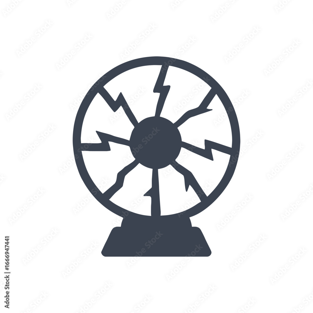 Obraz premium Plasma Ball Energy Icon