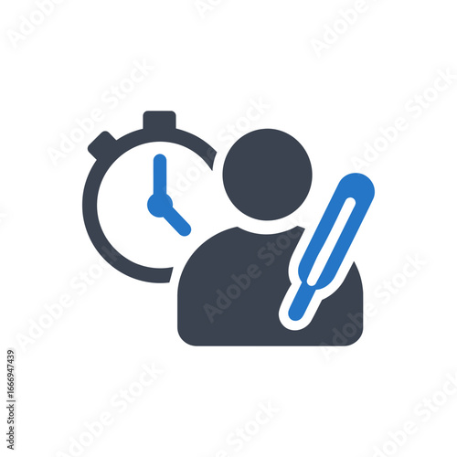 Sick Leave Doctor Time icon