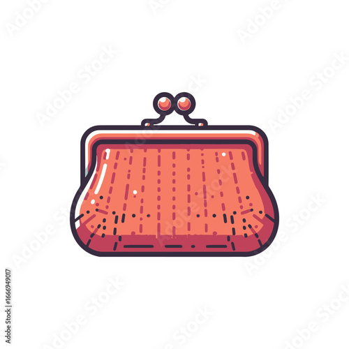 Vibrant illustrated clutch purse with a stylish design, showcasing craftsmanship and elegance