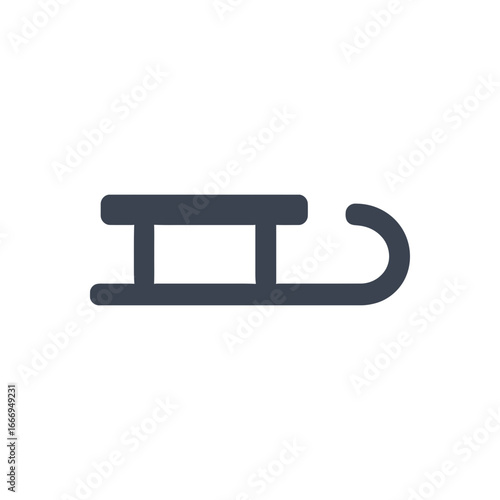 Snow Winter Pull Sledge icon