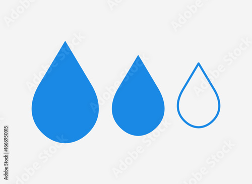 Set of Water Droplet Design