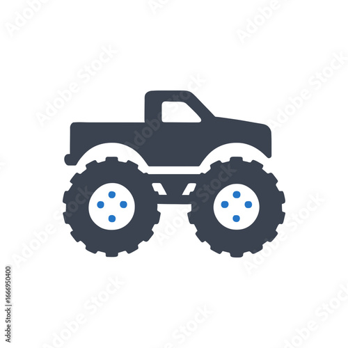 Massive Off-Road Monster Truck Icon