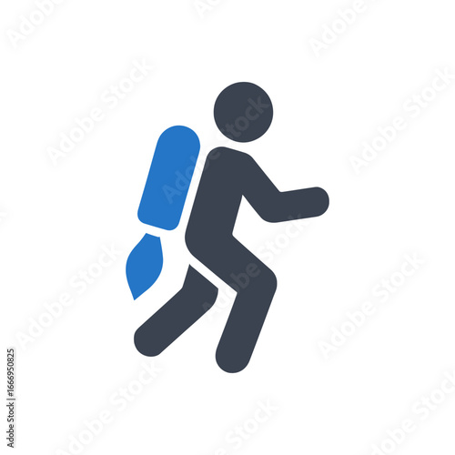 Person Using Jetpack Icon