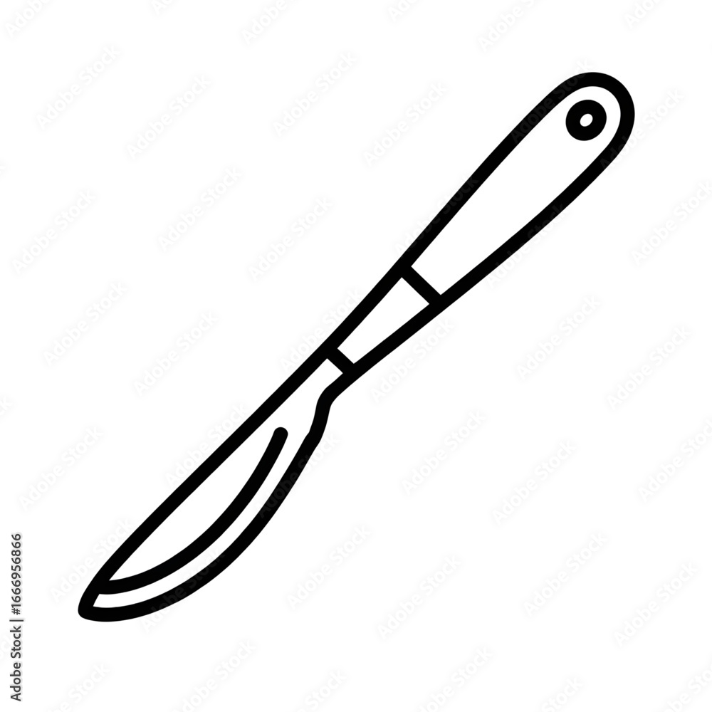 Fototapeta premium Scalpel line art coloring page