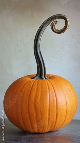 pumpkin on a wooden table