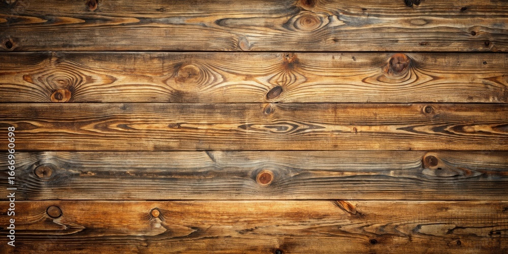 Fototapeta premium Rustic Brown Wooden Planks Background Texture for Design Projects