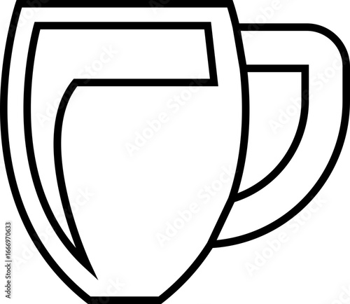 Drinkware icon glass cup mug wine goblet beer collection in line style, black silhouette group, bar utensil bundle, beverage container pack, drink synonym vector
