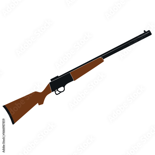 Classic American Pump Action Shotgun Hunting Firearm