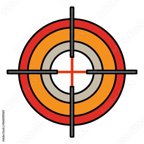 Target practice aiming crosshairs graphic