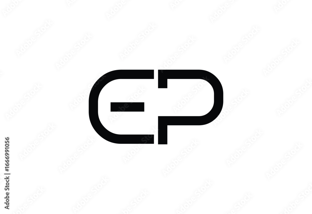 Fototapeta premium EP Minimalist and Clean Logo Design for Modern Brands.