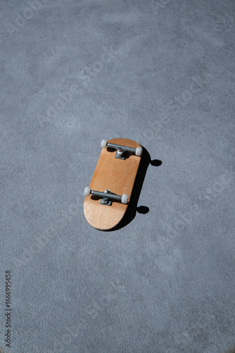 Miniature Fingerboard on Textured Surface