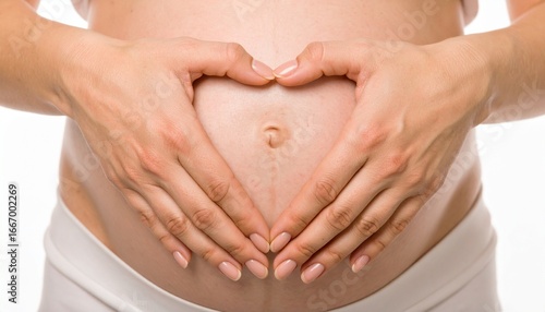 Wallpaper Mural Expecting Mother's Hands Forming a Heart Shape on Her Baby Bump Torontodigital.ca