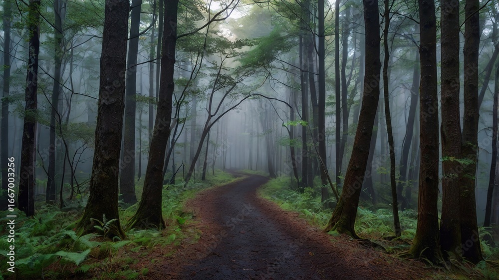 Obraz premium morning in the forest