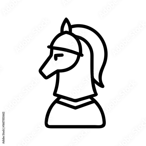 Knight Icon Medieval Warrior Armor Sword Shield Hero Adventure Symbol