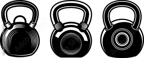 Kettlebell set, Set of kettlebells, kettlebell collection, Vector of kettlebell, kettlebell silhouette, kettlebell isolated on white background