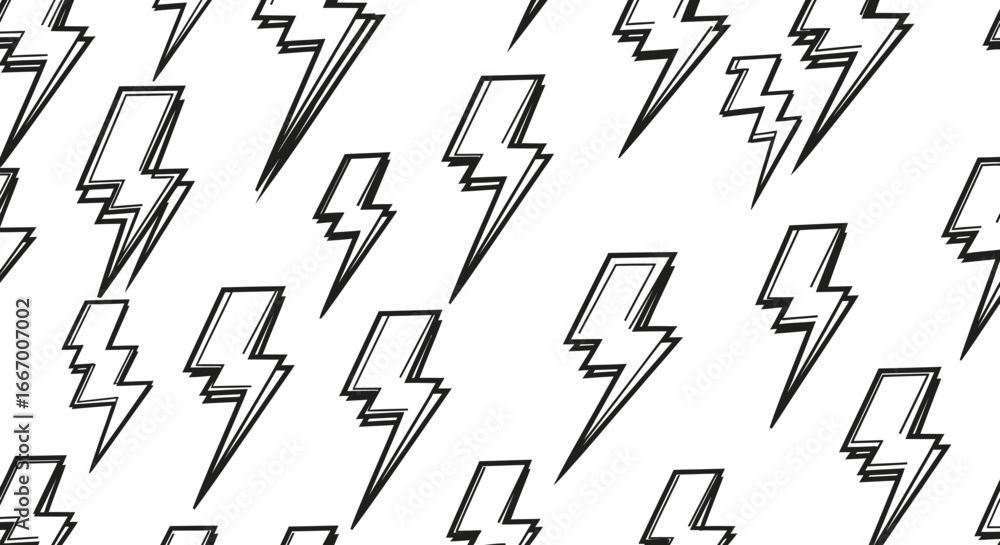 Dynamic lightning bolt pattern creates energetic and modern graphic design elements for impact