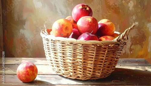 basket, fruit, apple, food, apples, crate of fruit, crate of apples, red, healthy, ripe, isolated, fresh, autumn, organic, white, sweet, vegetarian, delicious, harvest, wicker, juicy, nature, diet, co
