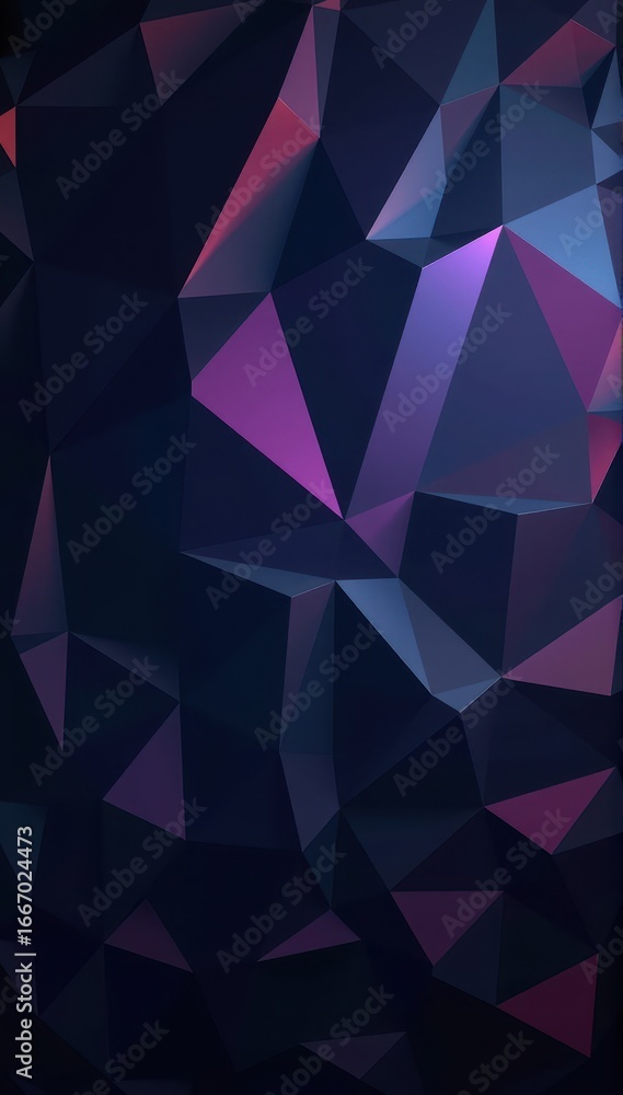 Fototapeta premium Dark abstract polygonal background with sharp angles and deep shadows, creating a mysterious and dramatic effect, vector, abstract