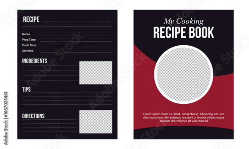 professional recipe book design template