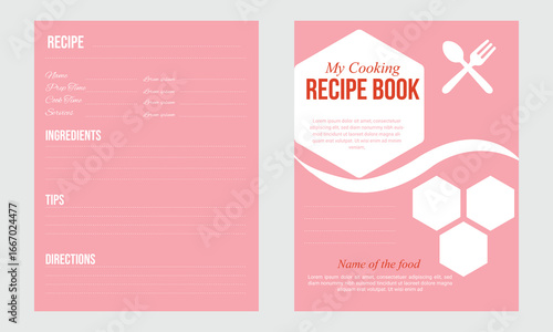 professional recipe book design template