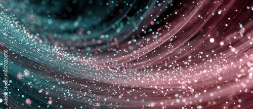 Edge Computing Pathways : Multiple bandwidth channels splitting into specialized network slices with luminous data particles
