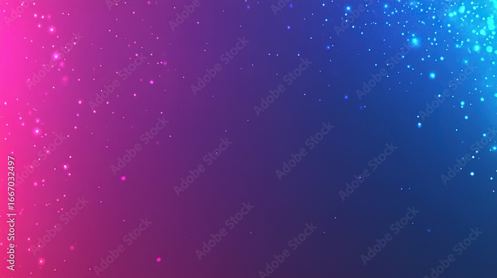 Obraz premium Gradient Background with Pink and Blue Glittering Dots