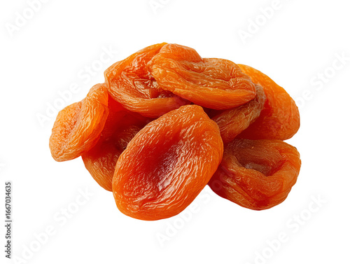 Dried apricot fruits isolated on transparent or white background, png
