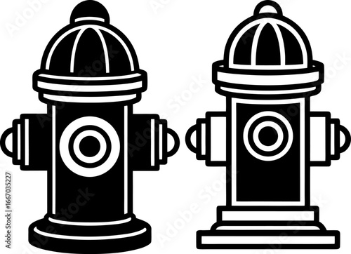 Fire hydrant set, Set of fire hydrants, fire hydrant collection, Vector of fire hydrant, fire hydrant silhouette, fire hydrant isolated on white background