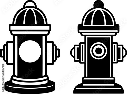Fire hydrant set, Set of fire hydrants, fire hydrant collection, Vector of fire hydrant, fire hydrant silhouette, fire hydrant isolated on white background