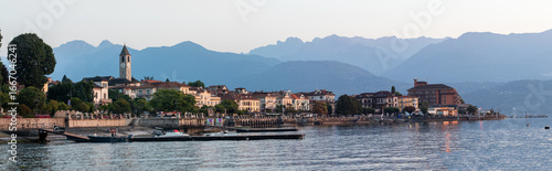 Cityscape of Baveno in Italy