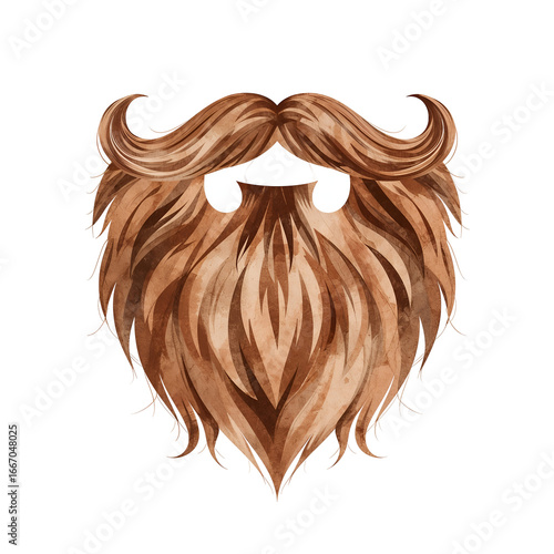long hair isolated on white