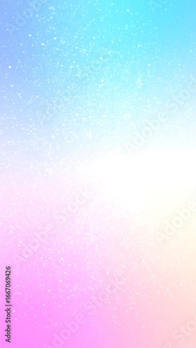 Pastel gradient background with sparkling effect