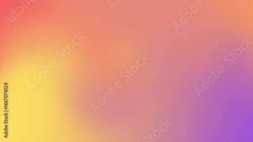 Vibrant gradient transition from warm yellow and orange to soft pink and purple, perfect for modern backgrounds and creative design projects. Stock footage