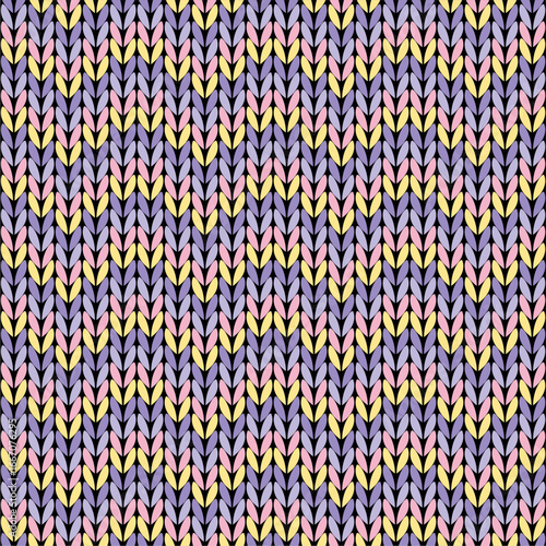 Knitted background pattern wallpaper knitting decorative print handmade textile knitting handiwork	