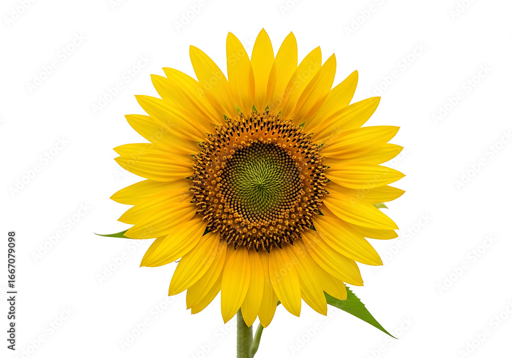 Fototapeta premium A vibrant sunflower, detailed and bright yellow, stands out against a striking black background.