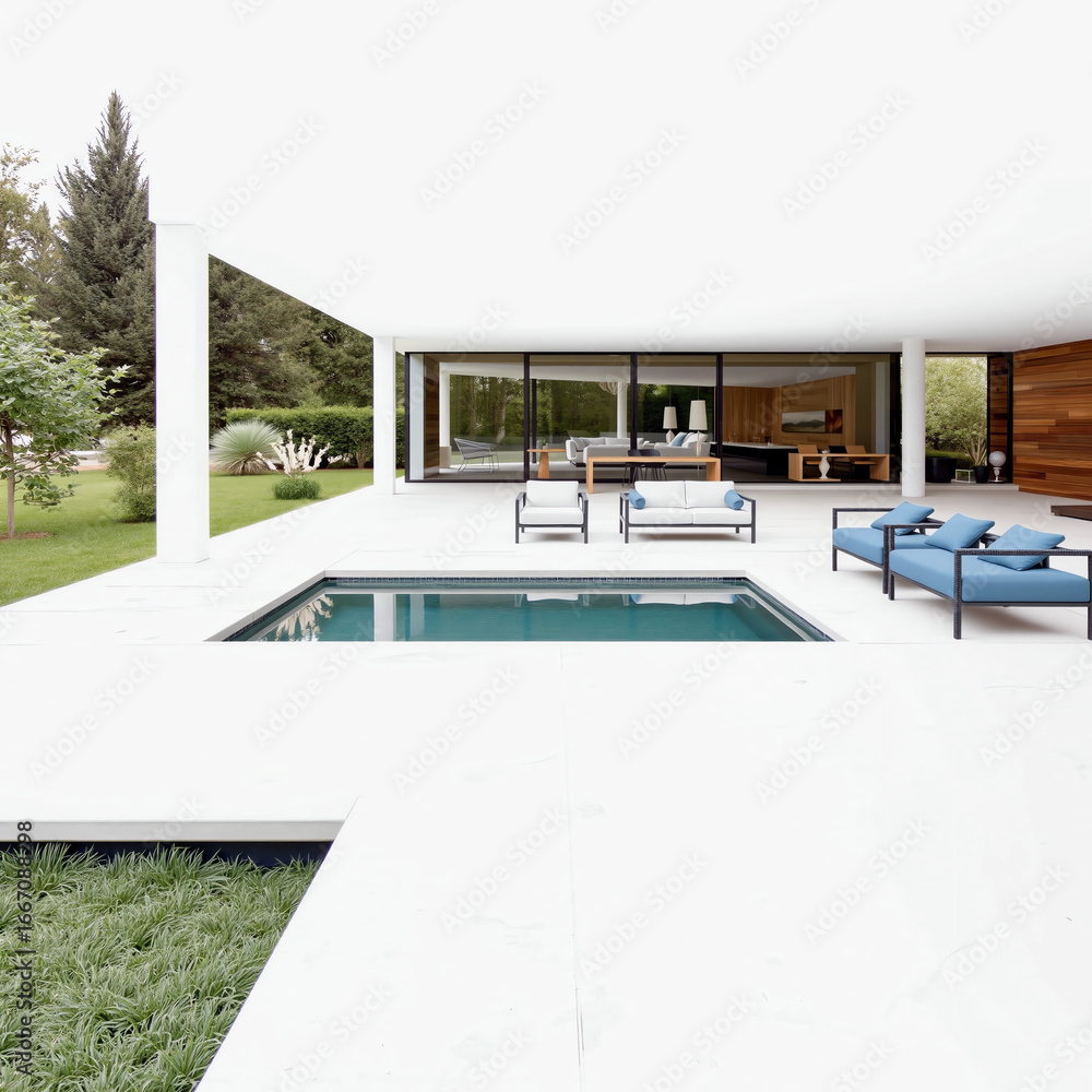 Fototapeta premium luxury swimming pool