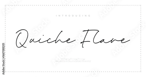 Quiche Flare signature Font Calligraphy Logotype Script Brush Font Type Font lettering handwritten

