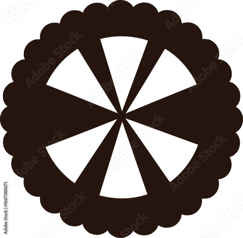 Thanksgiving pumpkin pie vector art of delicious pie with decorative crust vector