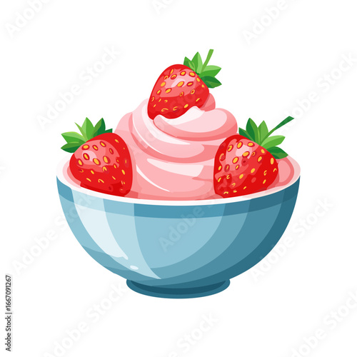 Delicious Bowl of Strawberr...