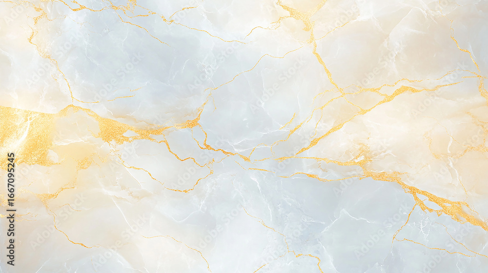 Fototapeta premium White Marble with Gold Veins for Luxurious Interior Design