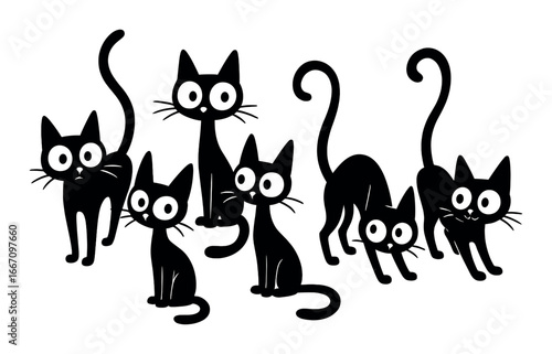 Cartoon eyes on a black background expressing curiosity and surprise