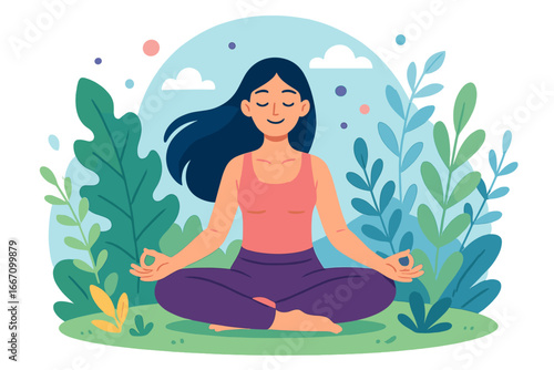 Surrounded by lush greenery, serene outdoor settings facilitate mindfulness and meditation