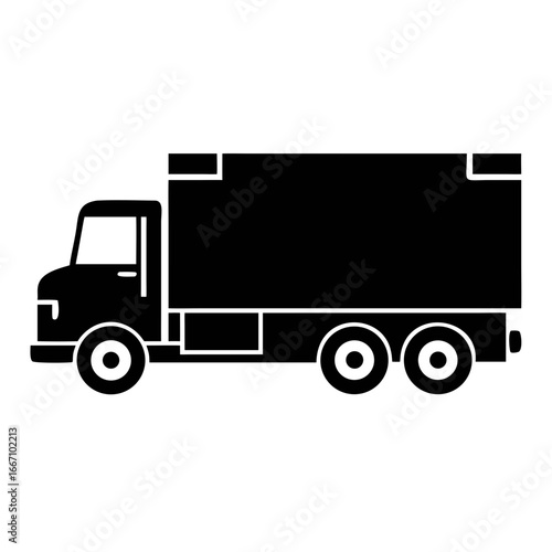 Delivery Truck icon stock illustration