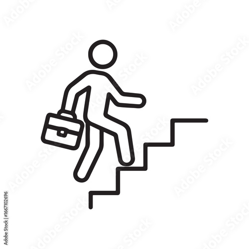Career Growth Line Icon