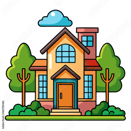 vector illustration of a house
