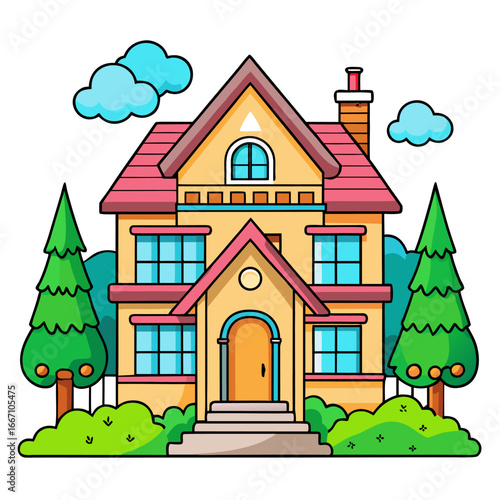 vector illustration of a house